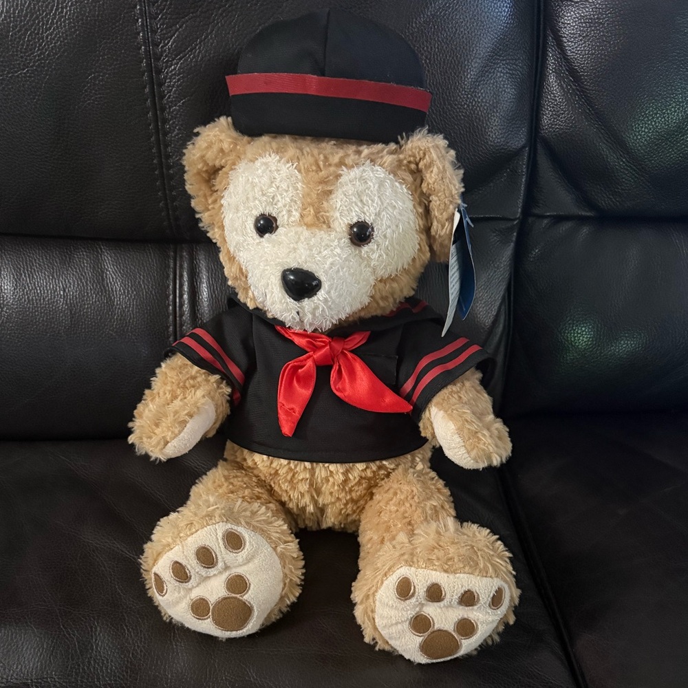 Tokyo Disney Duffy Stuffed Animal with Sailor Outfit